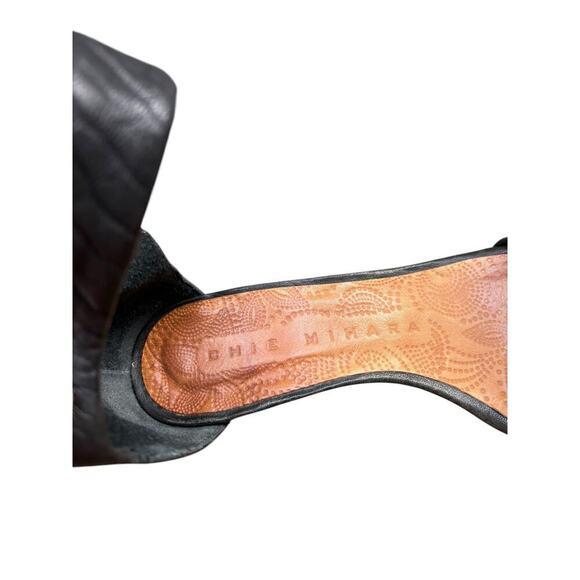 Chie Mihara Black Ruala Ankle Strap Wedge Heel Sandal - 36 / 6 - Picture 5 of 15